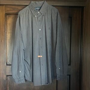 Ralph Lauren Navy Checkered Men's Shirt
